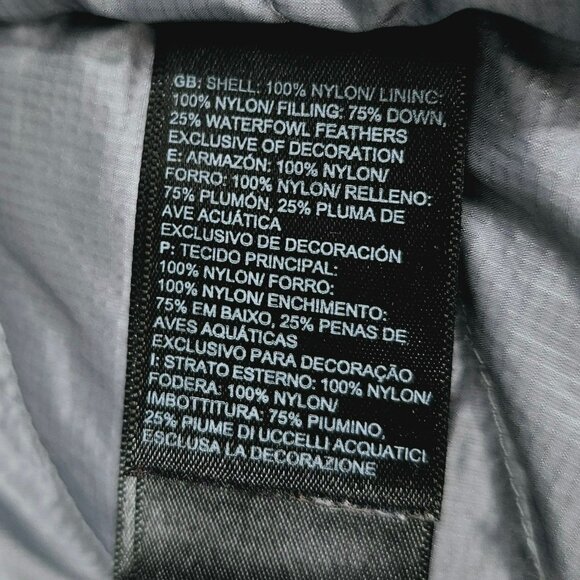 The North Face Womens Down Puffer Jacket Flare S Grey Nylon Packable Lightweight - Picture 10 of 15